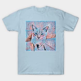 CAT COLORS BLUE 3D T-Shirt